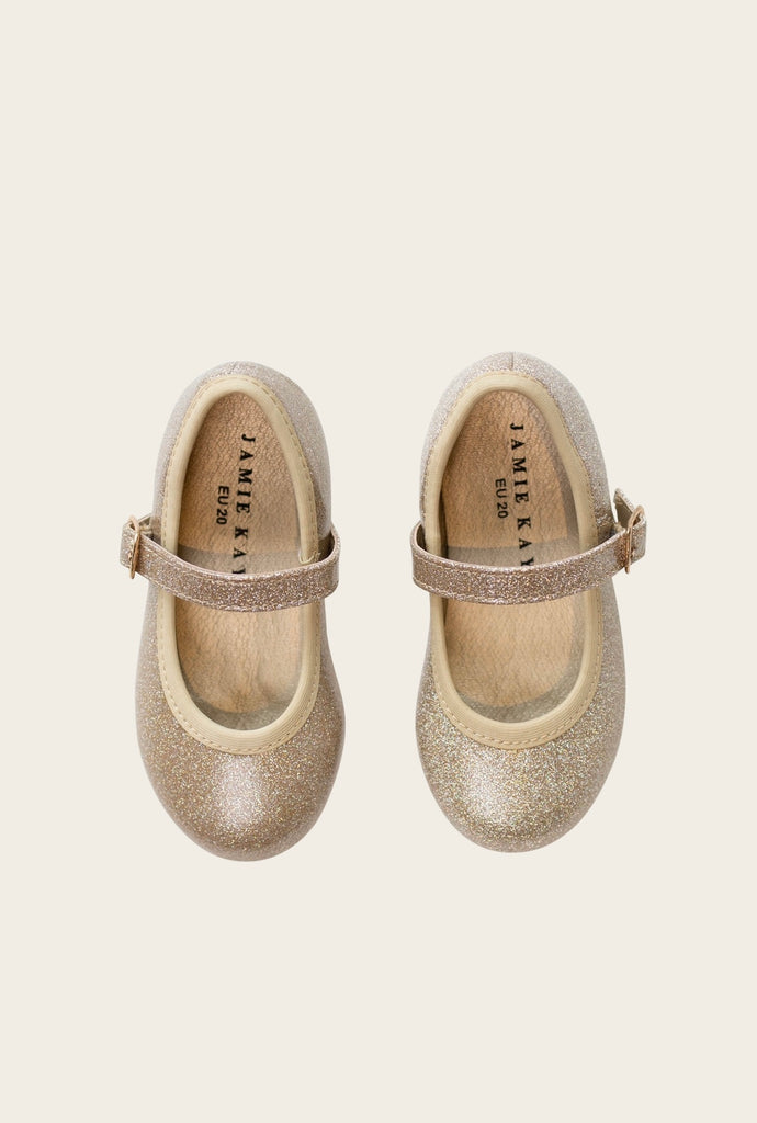 Jamie Kay Ballet Flat | Gold Glitter