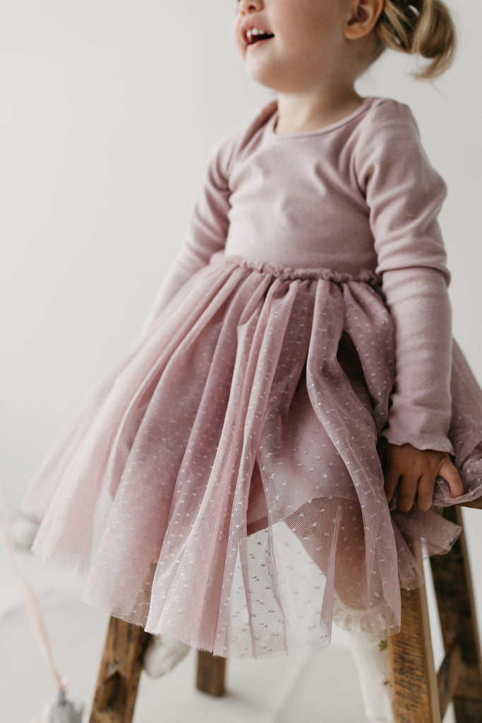 Anna Tulle Dress | Powder Pink