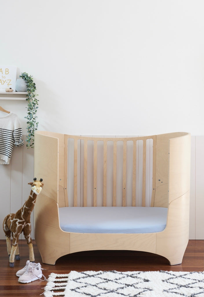 Go To Bed | Fitted Cot Sheet | Blue