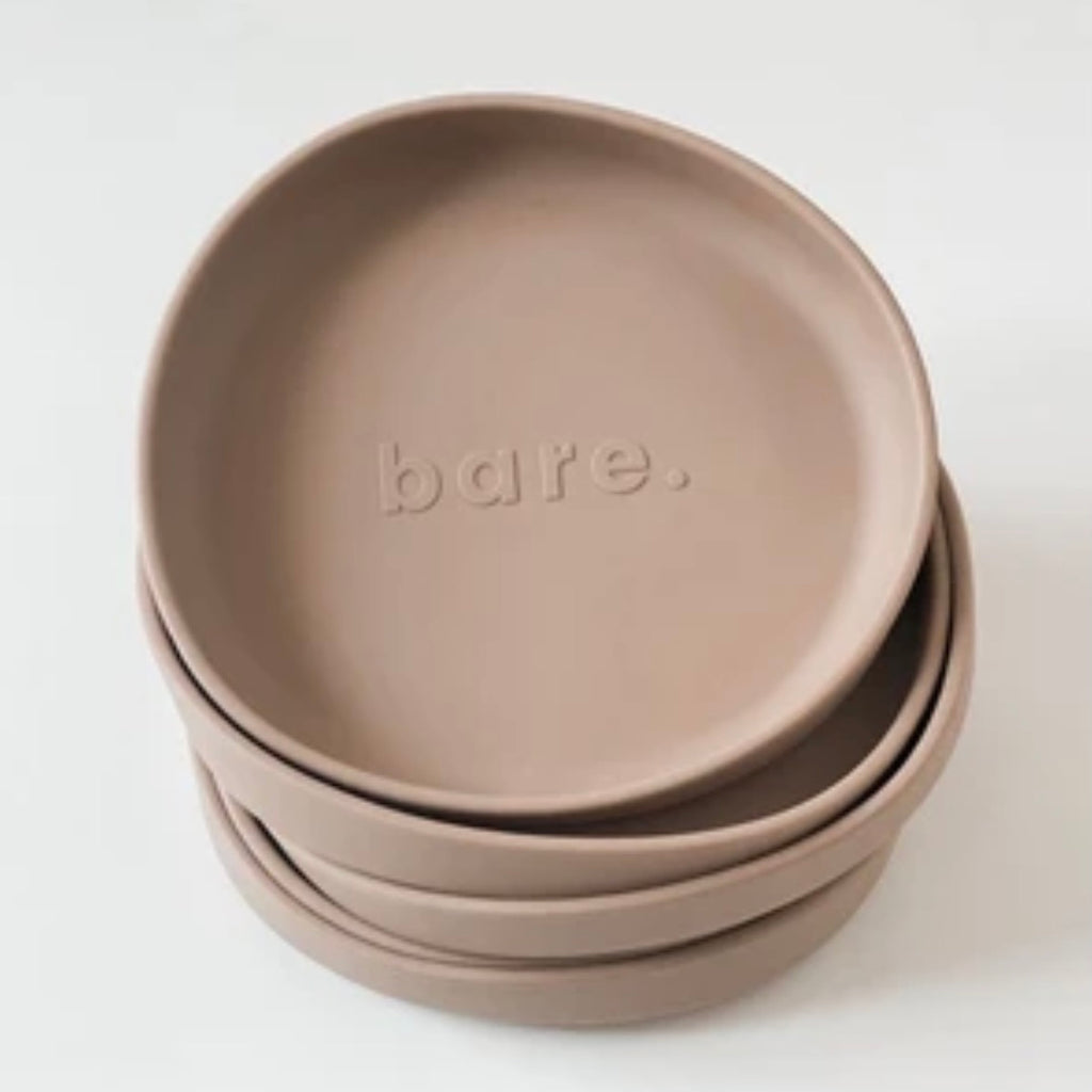 Latte Irregular Suction Plate - Bare the Label