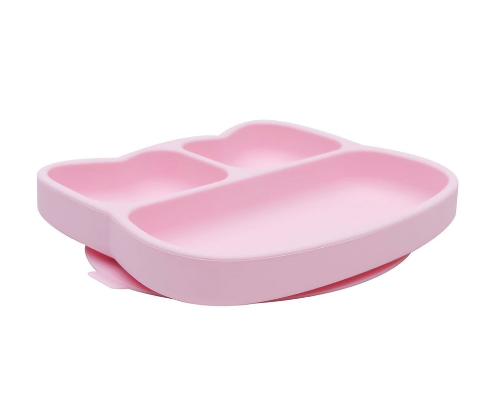 Cat Stickie Plate - Powder Pink