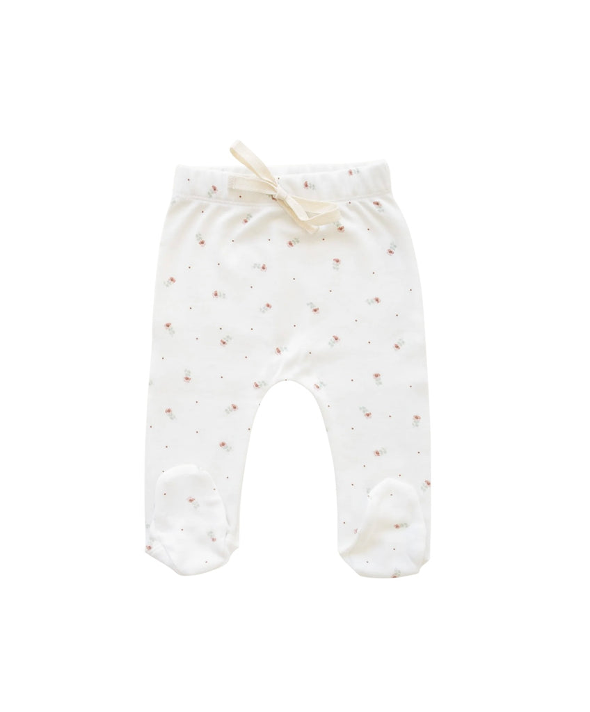 Organic Cotton Footed Pant | Buttercup Floral