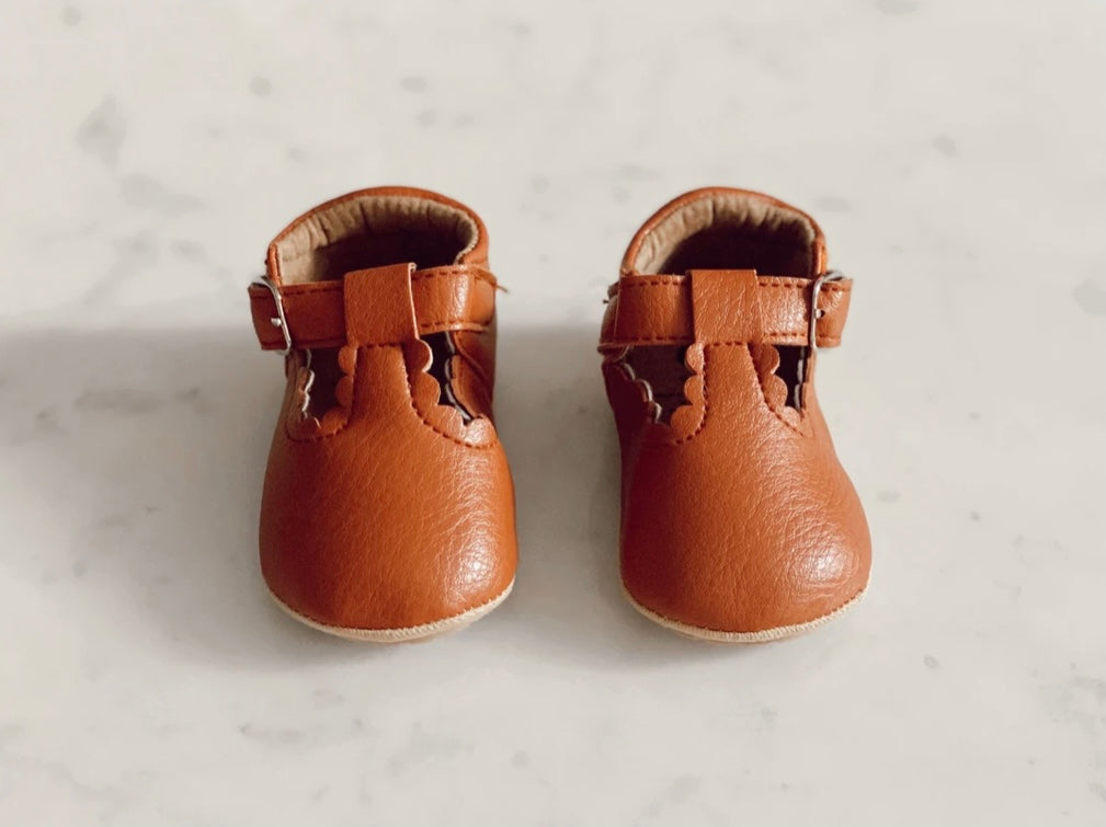 Brown Baby Tbar Shoes