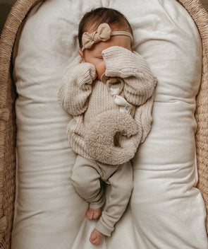 Dappermaentje Teddy Moon Comforter | Beige