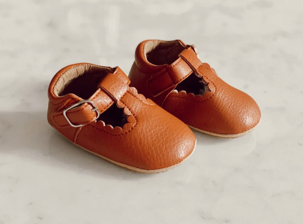 Brown Baby Tbar Shoes